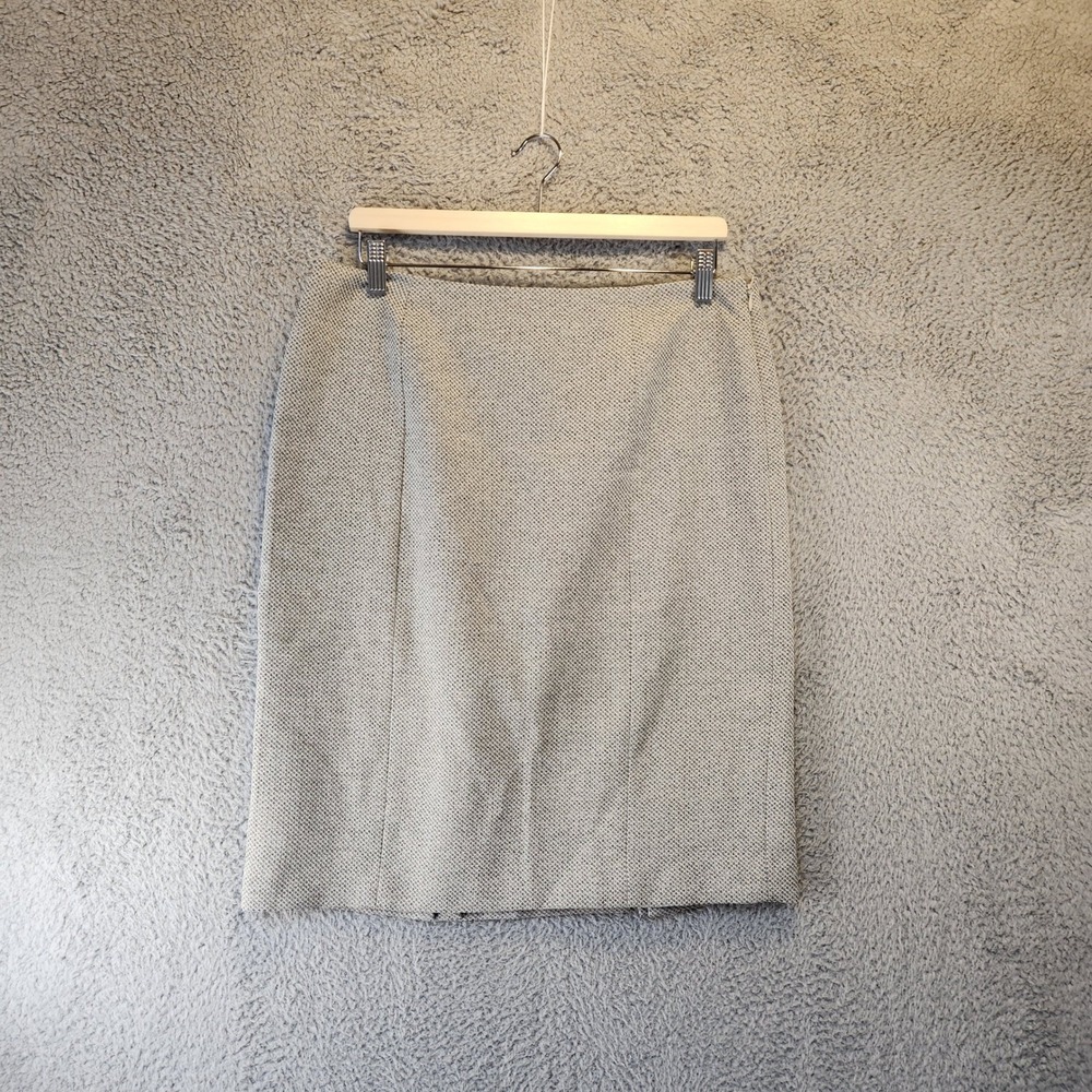 Evan Picone Suit‎ Skirt Womens Size 10 Gray Career Business Office Casual Zipper